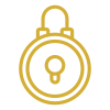 Padlock icon symbolizing security and regular home checkup services
