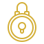 Padlock icon symbolizing security and regular home checkup services